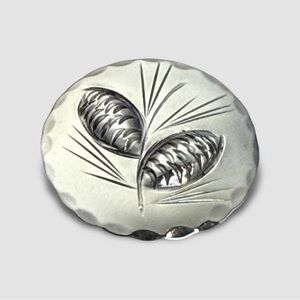 Vintage Stuart NYE Sterling Silver Pinecone Brooch Signed Pin – Winter Christmas